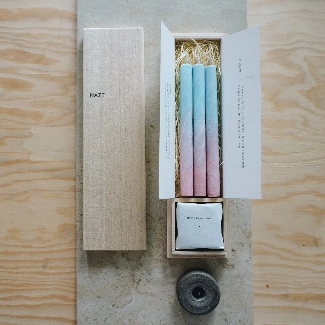 Organic Modern Warosoku Candle Set - See You Tomorrow