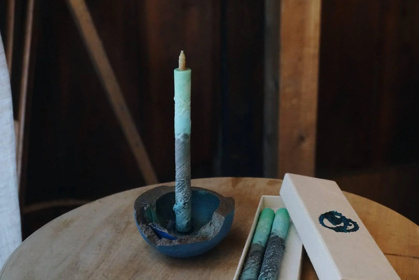 Organic Modern Warosoku Candle Set - Shiva Starry Sky - Image 2