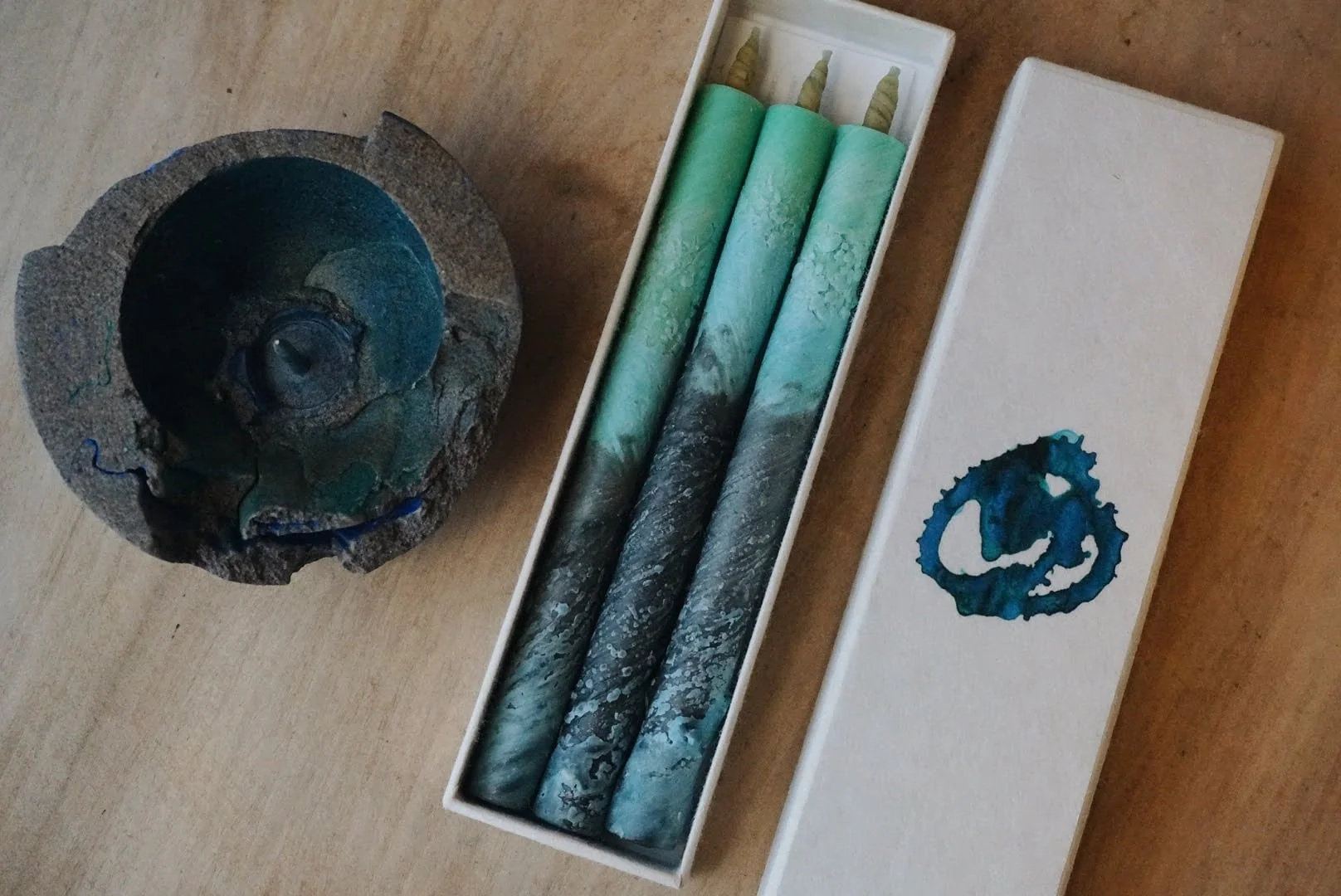 Organic Modern Warosoku Candle - Shiva Starry Sky - Image 2