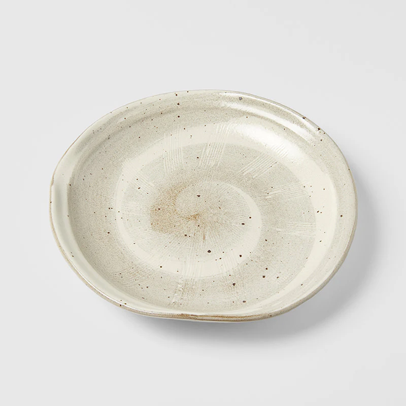 Spiral Sand organic plate 25cm