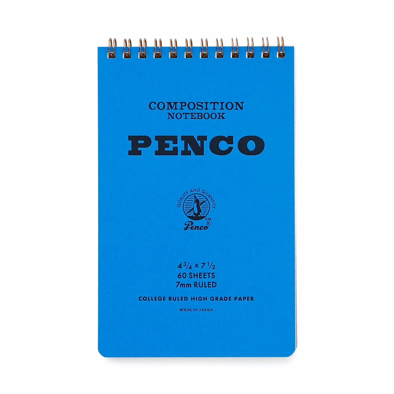 Penco Coil Lined Notepad M - Blue - Image 2