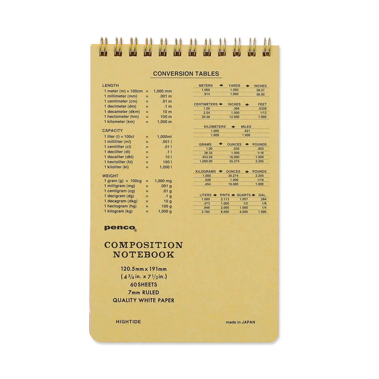 Penco Coil Lined Notepad M - Yellow - Image 7