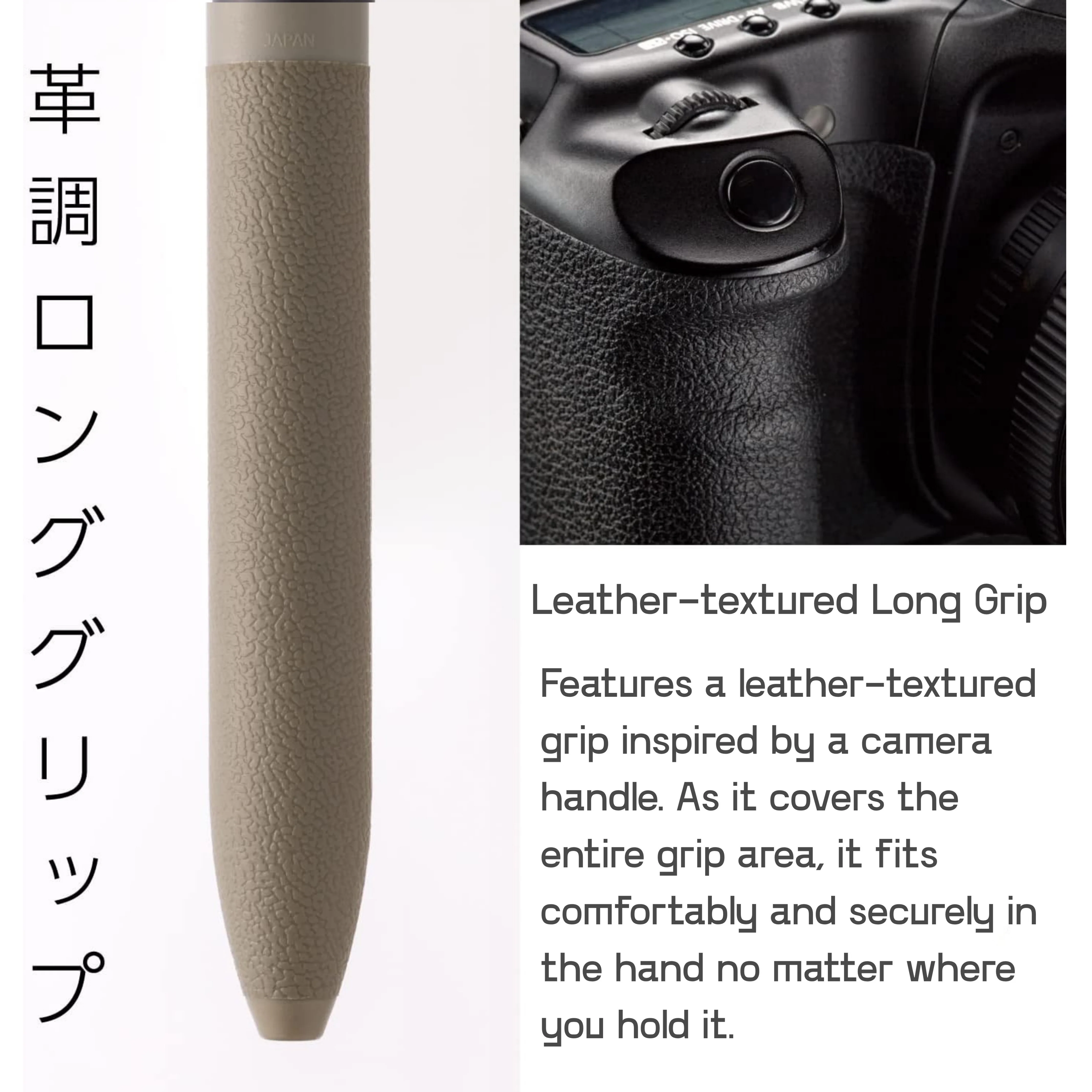 Pentel Calme 3 Colours Ballpoint Pen 0.5mm - Khaki - Image 2
