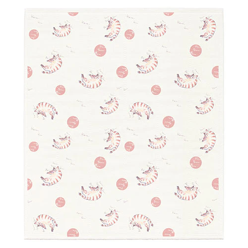 Printed Japanese Dishcloth - Sleeping Cat - Image 2