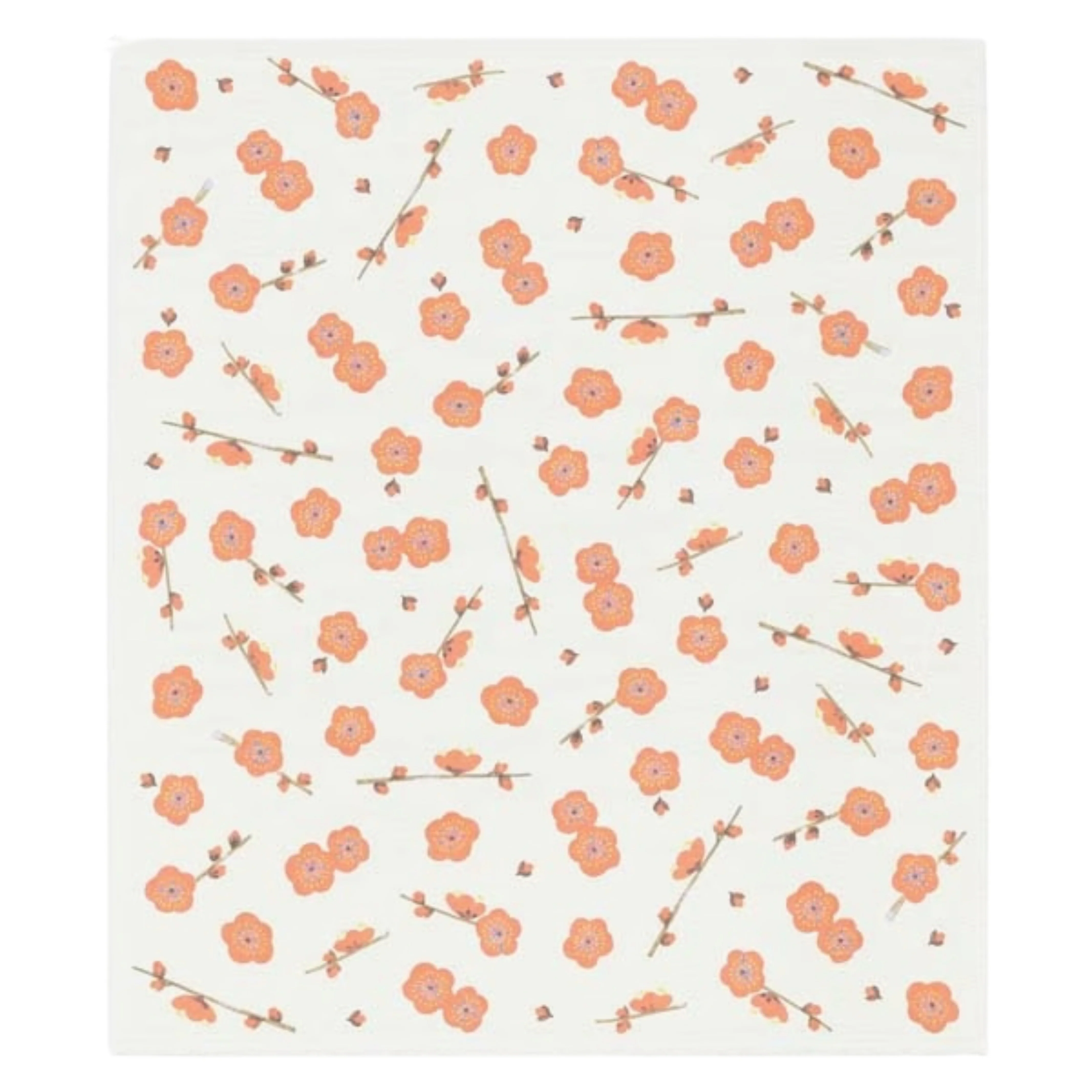 Printed Japanese Dishcloth - Ume Blossom - Image 2