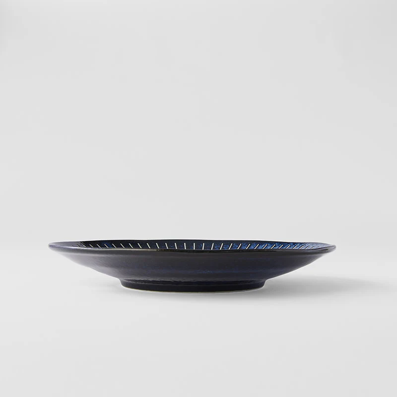 Ridged Indigo dinner plate 25cm - Image 4