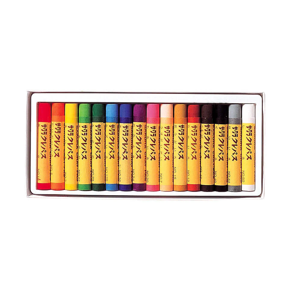 Sakura Cray-Pas Crayons - 16 Colours - Image 2