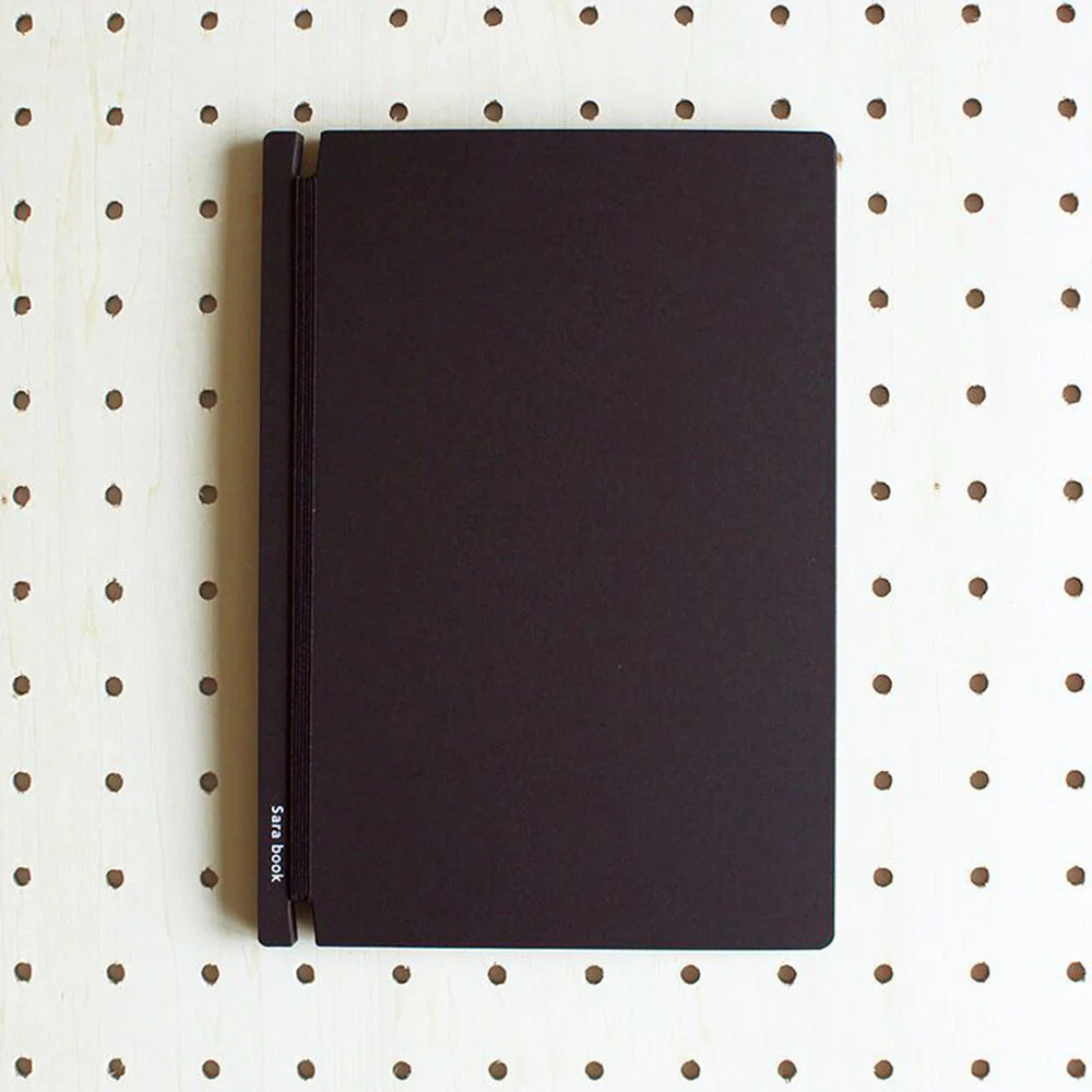 Sara Book Customisable Japanese Design Notebook - Black