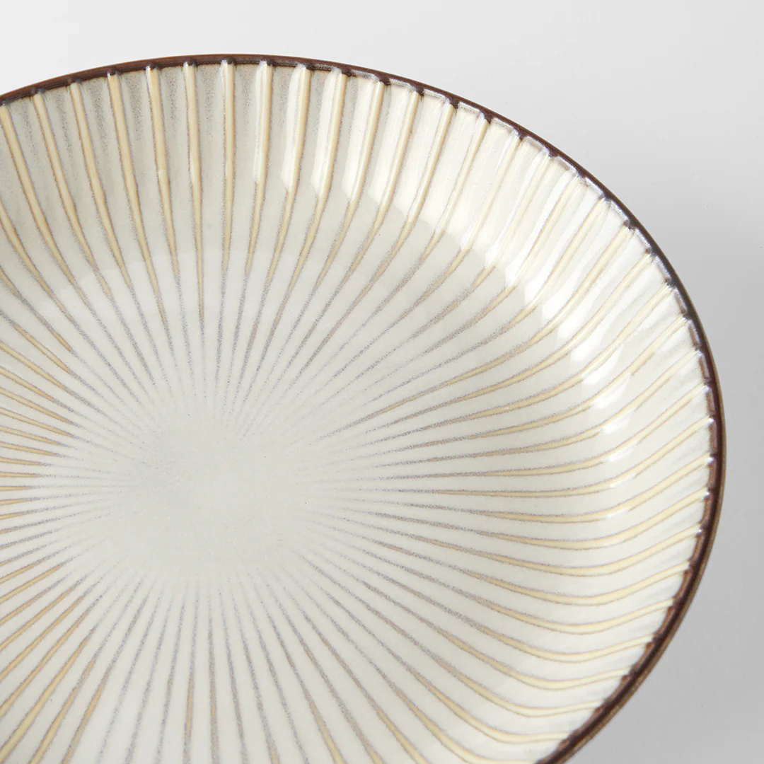 Sendan Shiro high rim plate 22cm - Image 3