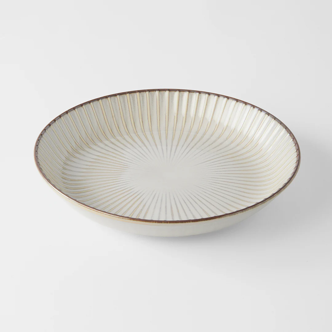 Sendan Shiro high rim plate 22cm - Image 4