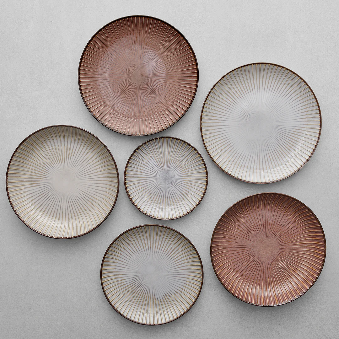 Sendan Shiro high rim plate 22cm - Image 7