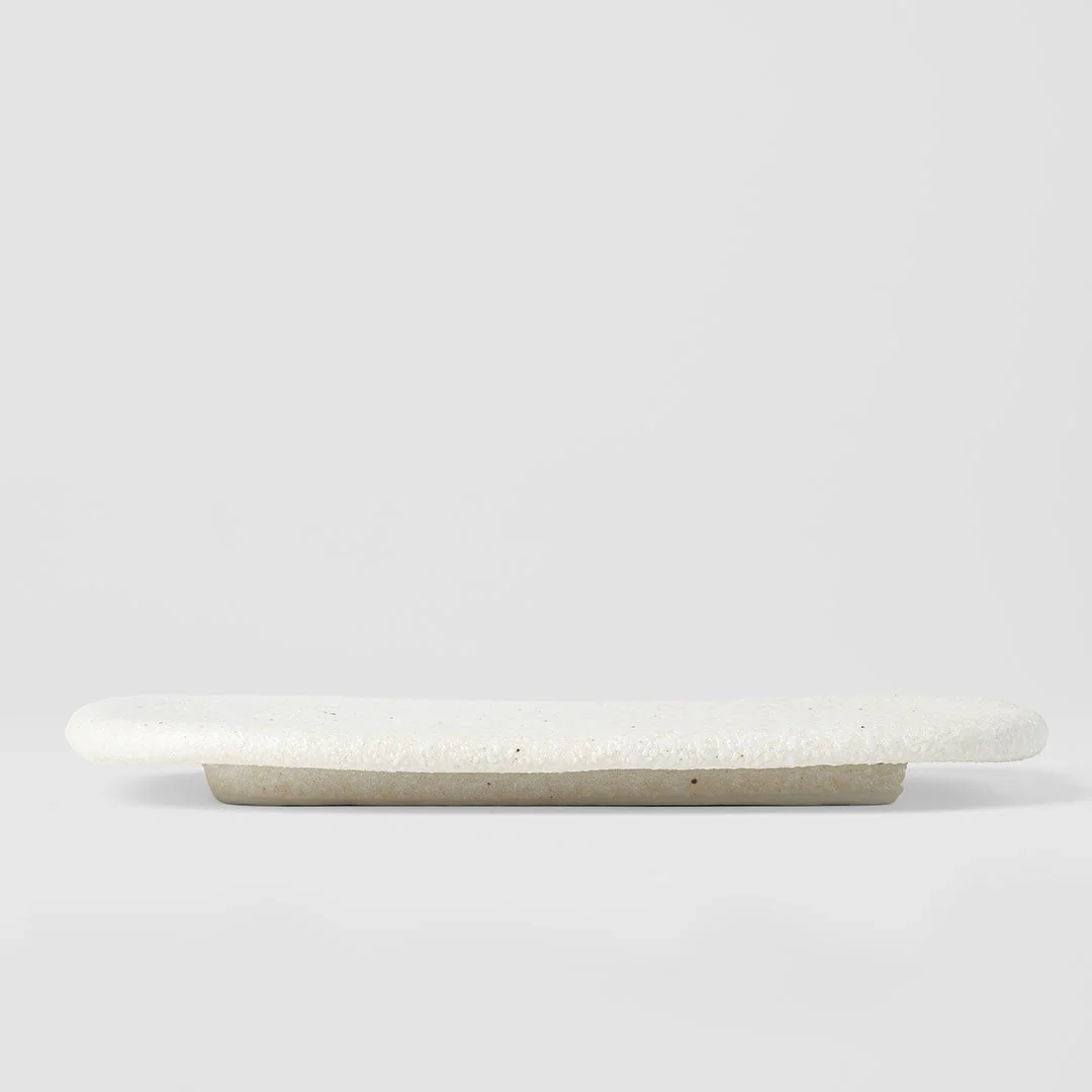 Shell White slab rectangular platter 22cm - Image 4