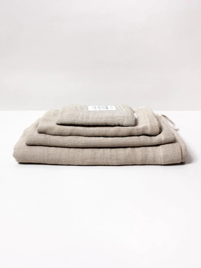 Shinto 2.5 ply gauze bath towel medium beige - 58 x 100cm
