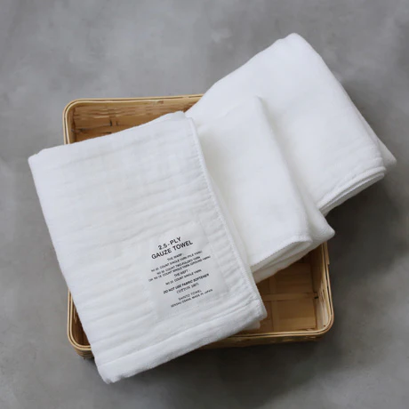 Shinto 2.5 ply gauze tea towel white - 58 x 50cm