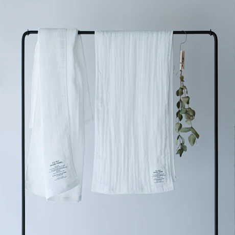 Shinto 2.5 ply gauze tea towel white - 58 x 50cm - Image 6