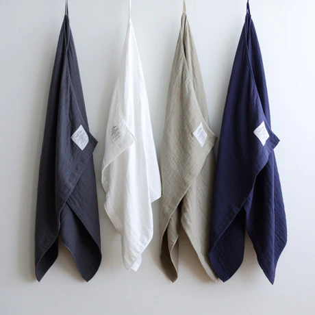 Shinto 2.5 ply gauze tea towel white - 58 x 50cm - Image 7
