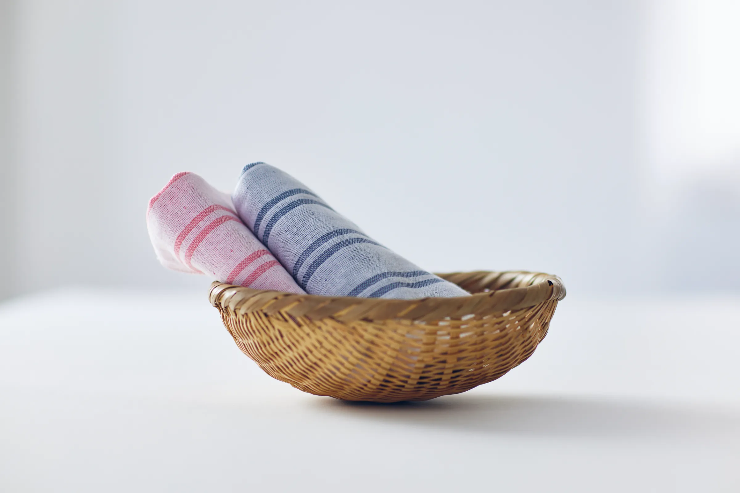 Marushin Shima Towel Double Stripe - Red - Image 3