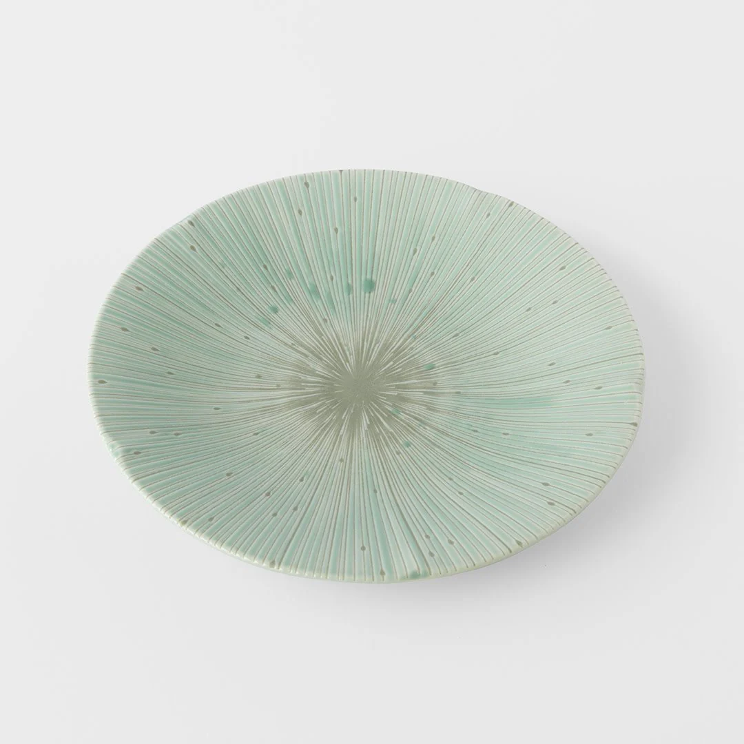 Ice Drift green side plate 22cm
