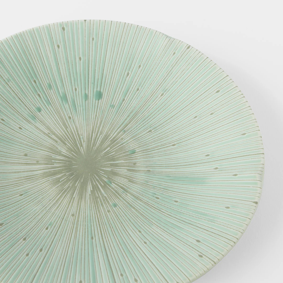Ice Drift green side plate 22cm - Image 2