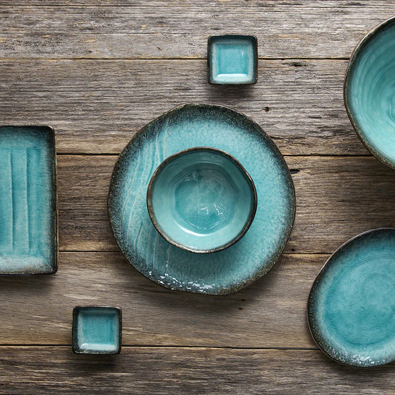 Sky Blue ridged oval plate 21cm - Image 9