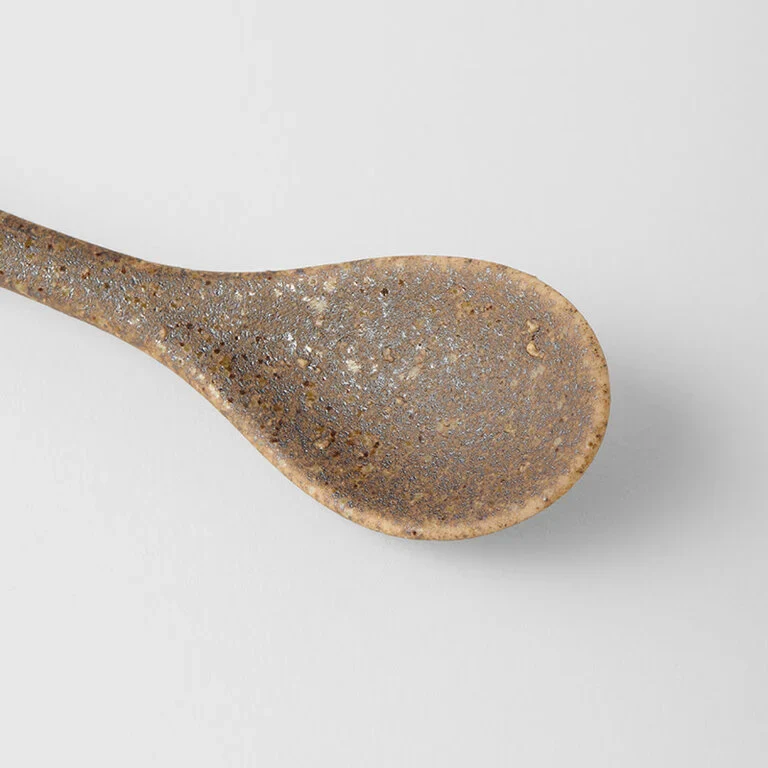 Indigo Asanoha design small bisque spoon 12.5cm - Image 2