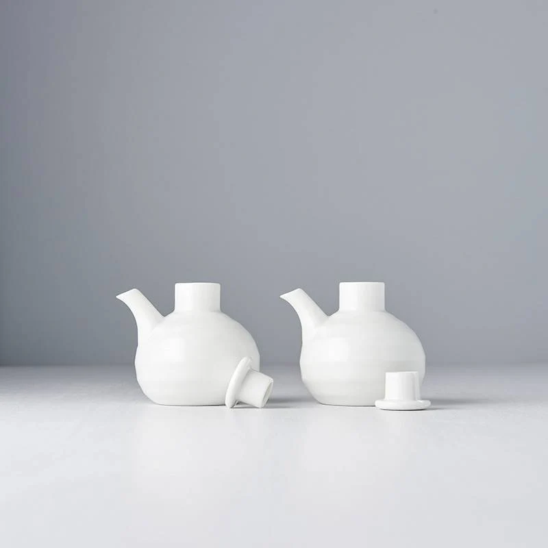 Matt white small soypot 150ml - Image 3