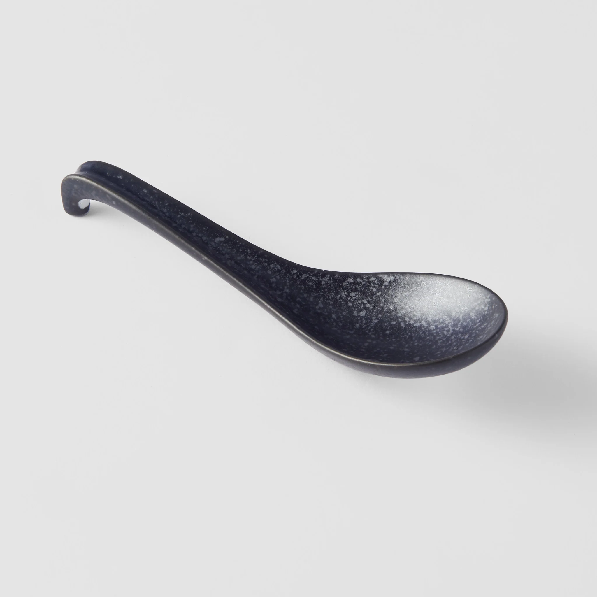 Matt Black large spoon 17.5cm - Image 2