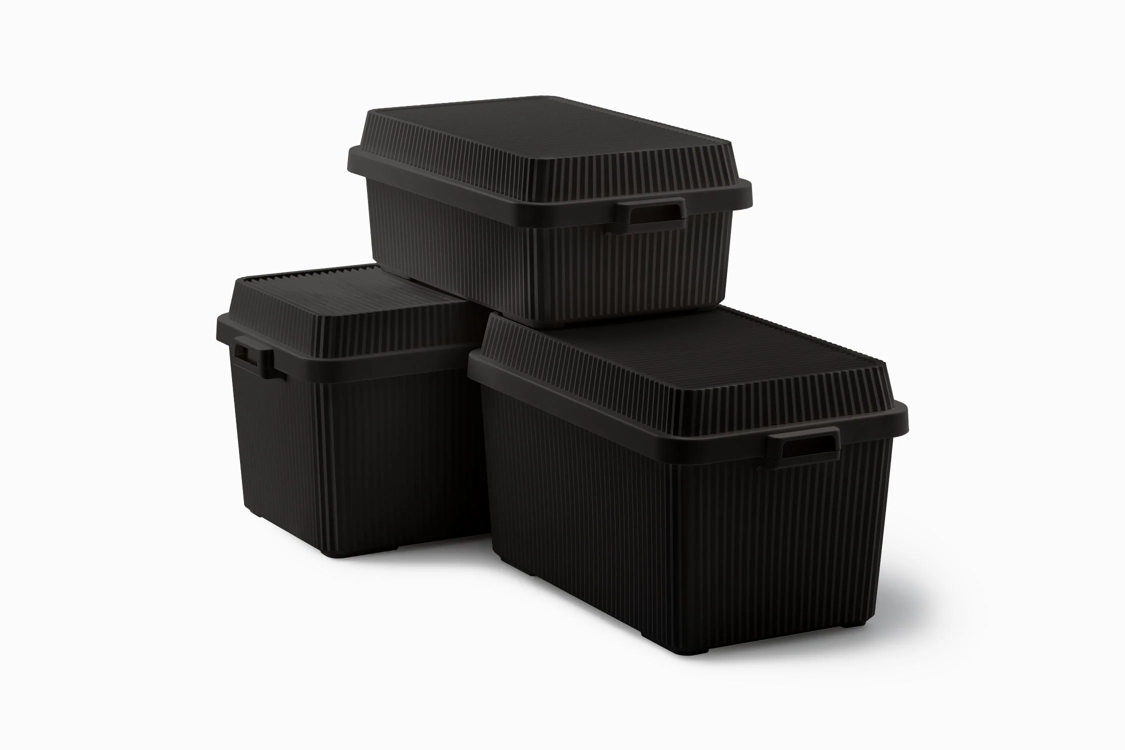 Multi-Purpose Stack-up Storage Container 83L - Black - Image 3