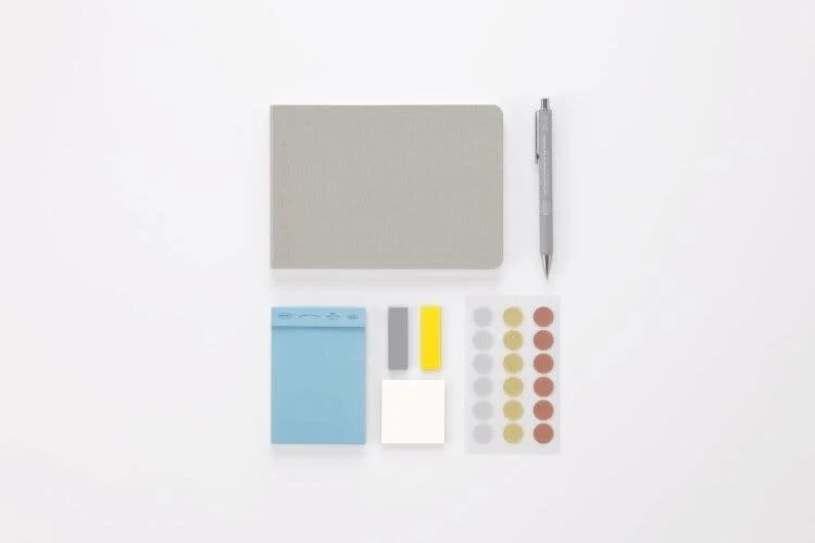 Stalogy 365 Days Notebook Grid B6 Landscape, Fog Grey - Image 3