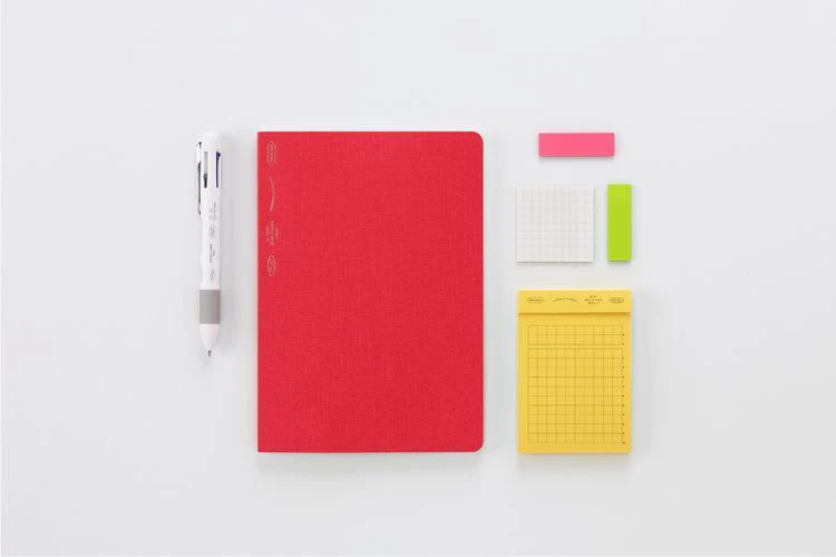 Stalogy 365 Days Notebook Grid B6 Landscape, Salvia Red - Image 4