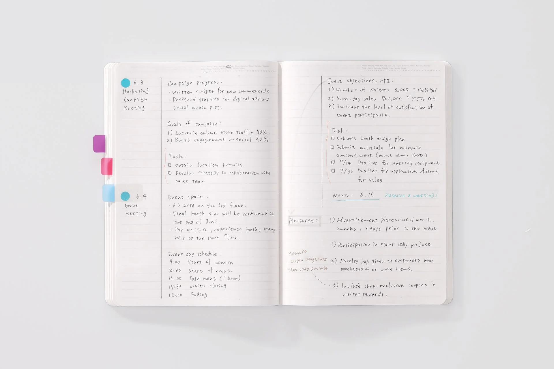 Stalogy Lined 365 Days Notebook, A5, Red - Image 8