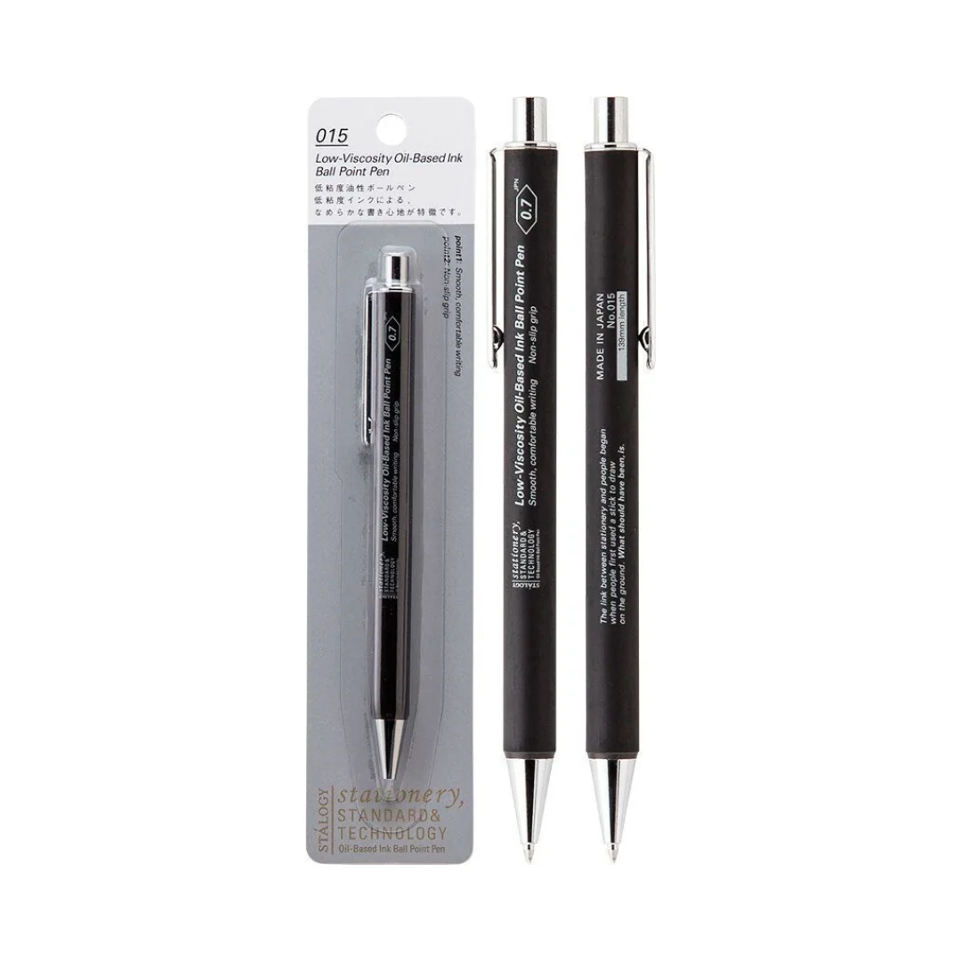 Stalogy Smooth Low-Viscosity Ballpoint Pen 0.7mm, Black - Image 13
