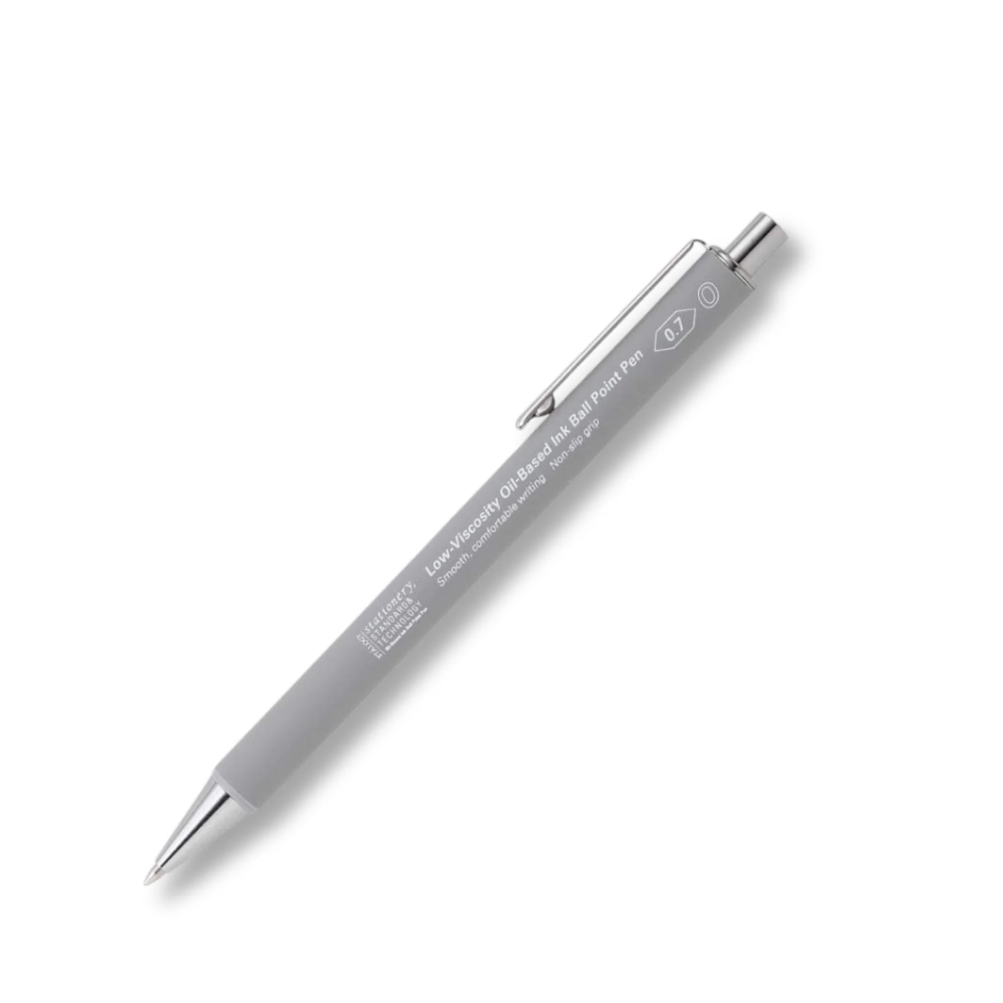Stalogy Smooth Low-Viscosity Ballpoint Pen 0.7mm, Grey