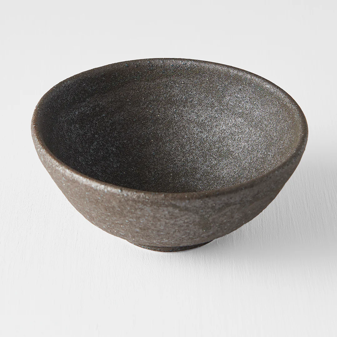 Stone egg shaped bowl 13cm