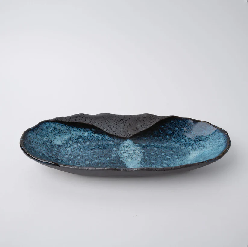 Storm Uneven Oval Plate 32cm