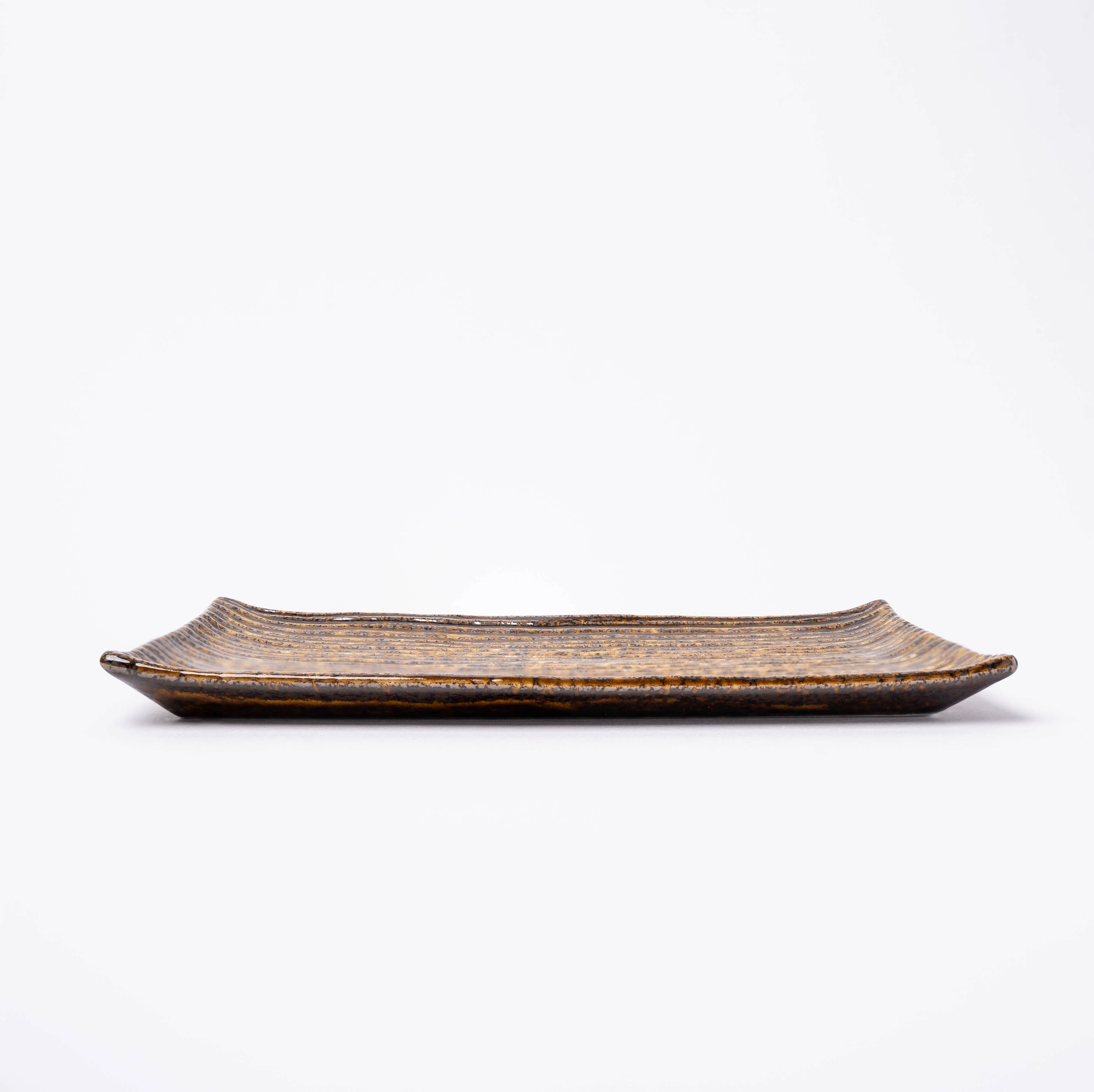 Sushi Plate Amber Contour Glaze 24cm - Image 2