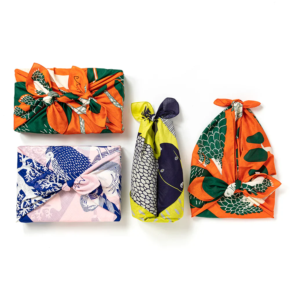 Furoshiki: a tree of the Chinese chervil 100cm SQ - Image 5