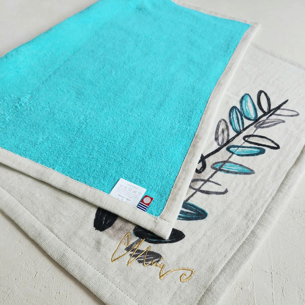 Tea Towel: The Usual Miracle/Blue 45x70cm - Image 3