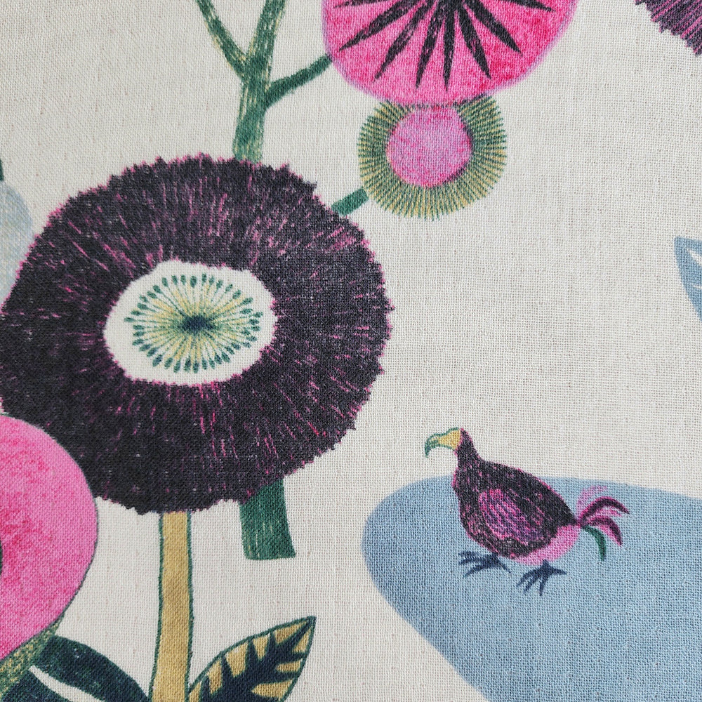 Tea Towel: The Garden of That Time/Pink 45x70cm - Image 2