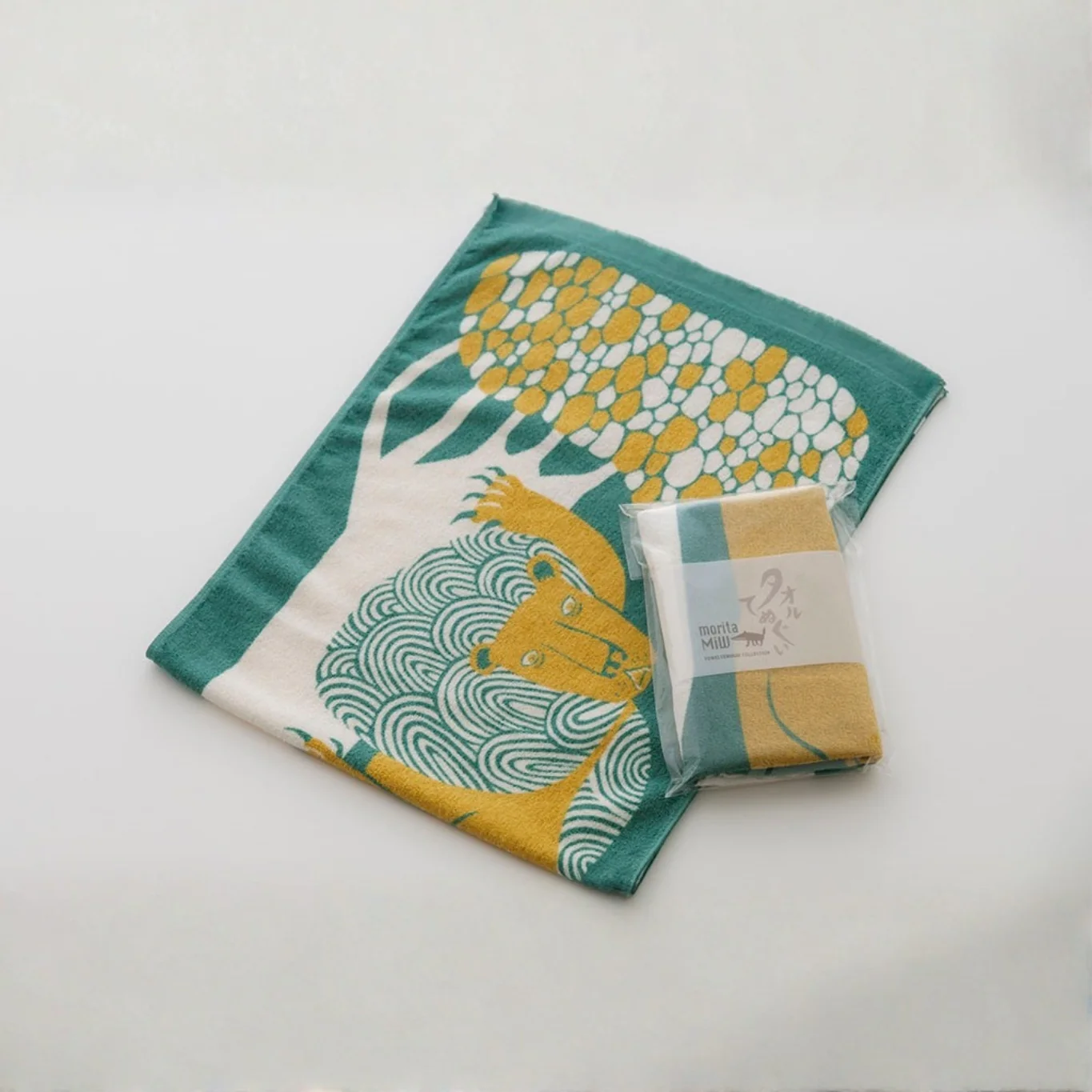 Towel Tenugui: Frustrated Lonely Lion 90x34cm