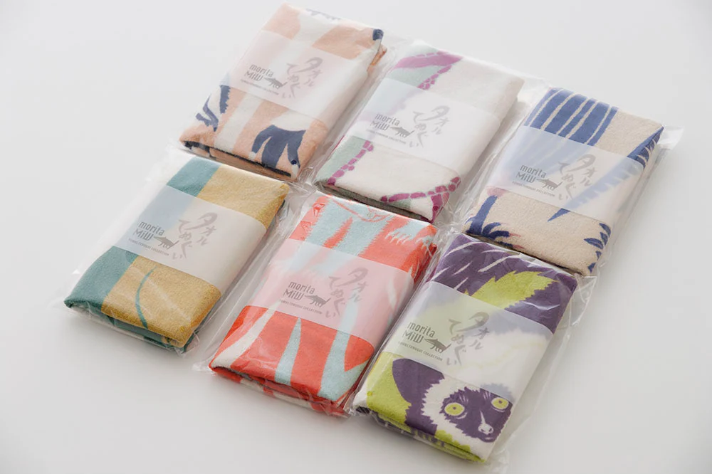 Towel Tenugui: Walking Pheasant Couple 90x34cm - Image 6