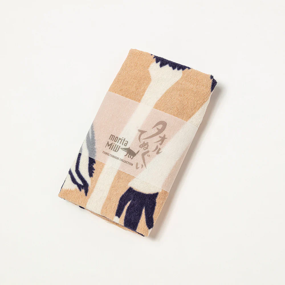 Towel Tenugui: Wonderful Emu Family 90x34cm - Image 4