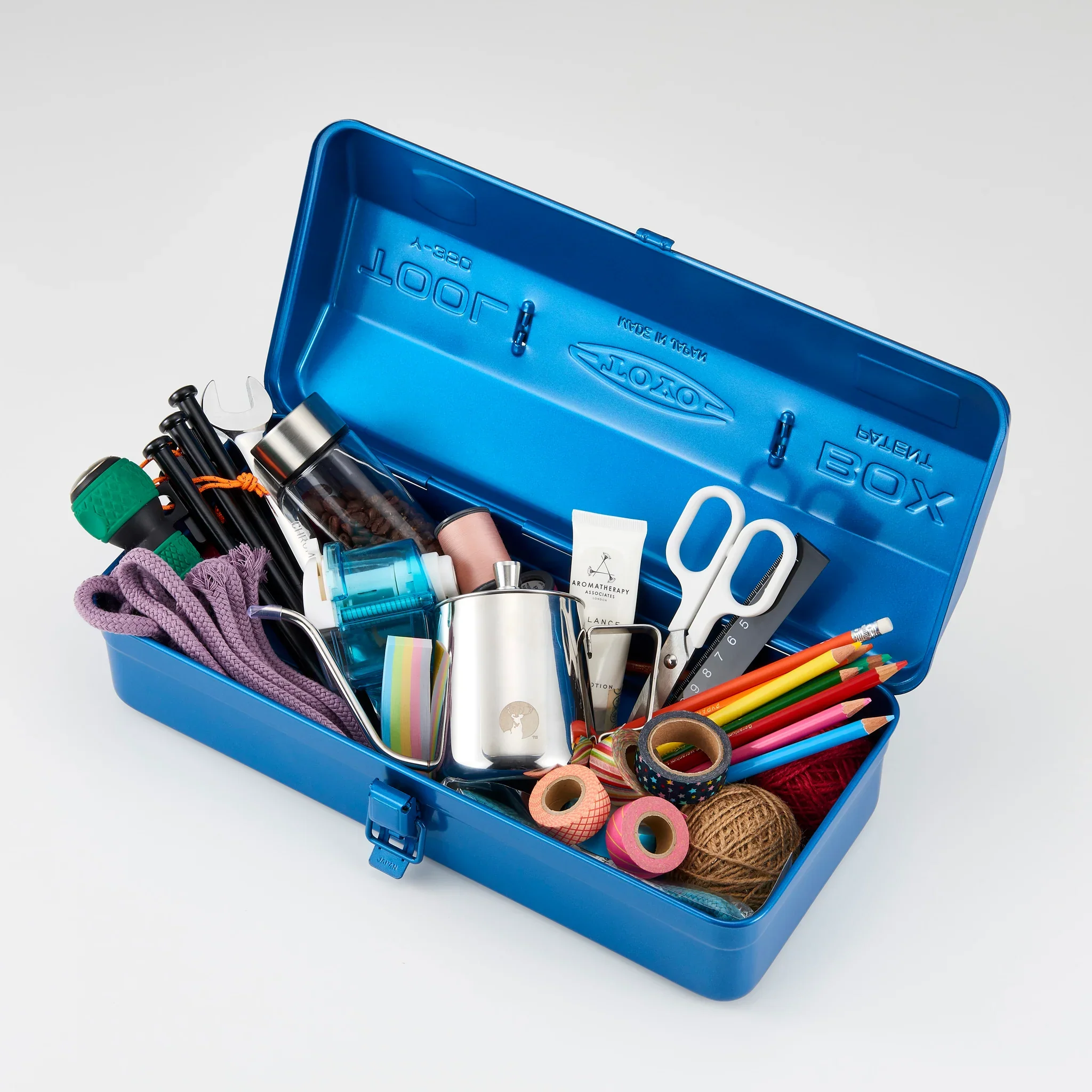 Toyo Steel Camber-top Toolbox Y-350 Blue - Image 4