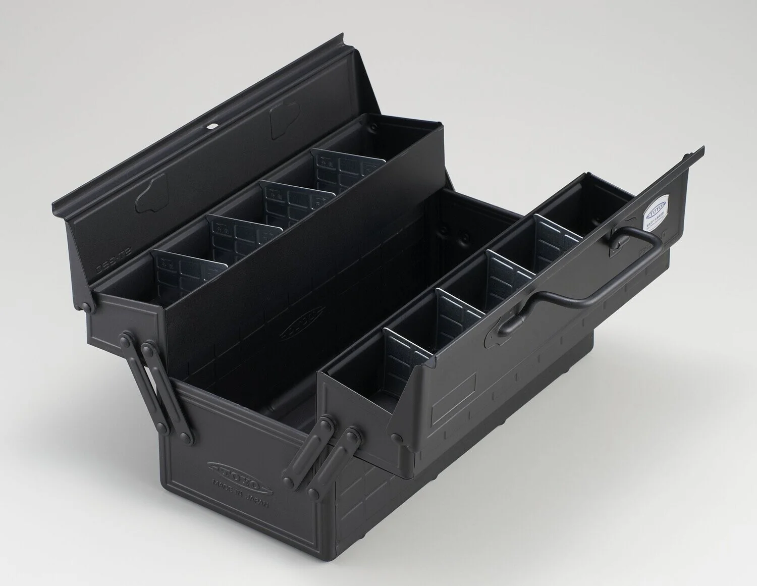 Toyo Steel Cantilever Toolbox ST-350 Black - Image 2