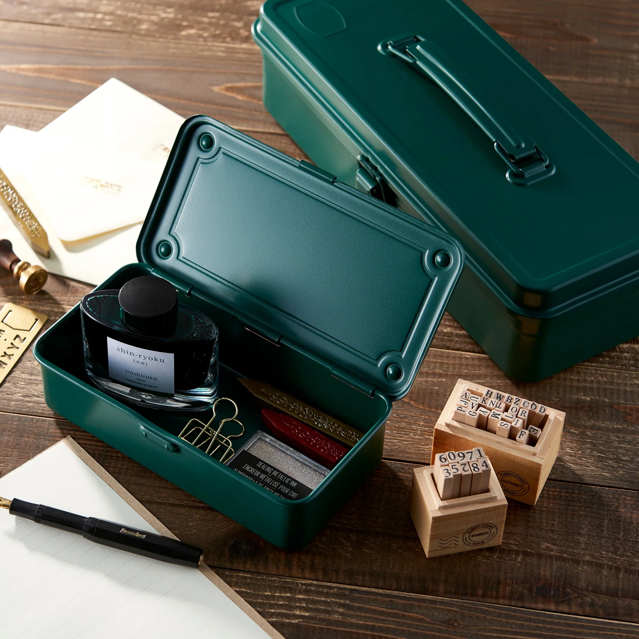 Toyo Steel Trunk Shape Toolbox T-320 Mustard - Image 5
