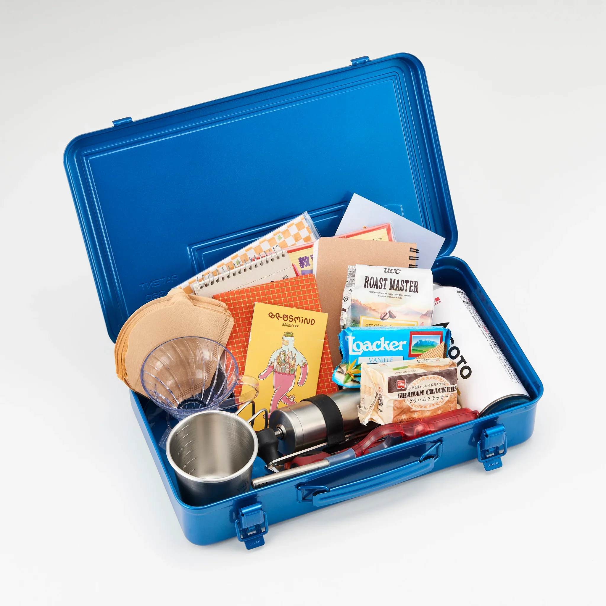 Toyo Steel Trunk Shape Toolbox T-360 Blue - Image 3