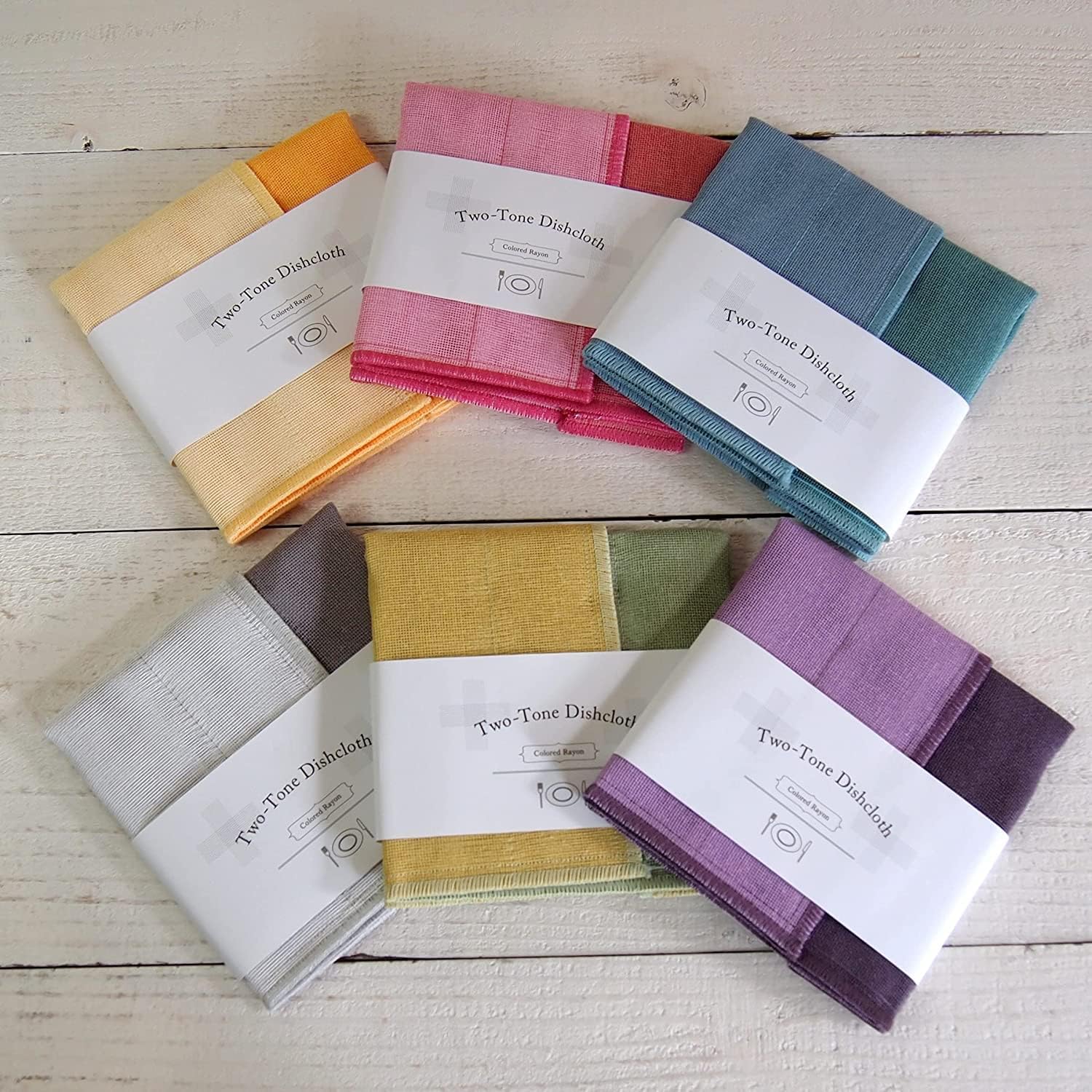 Two-Tone Dishcloth - Salt - Image 2