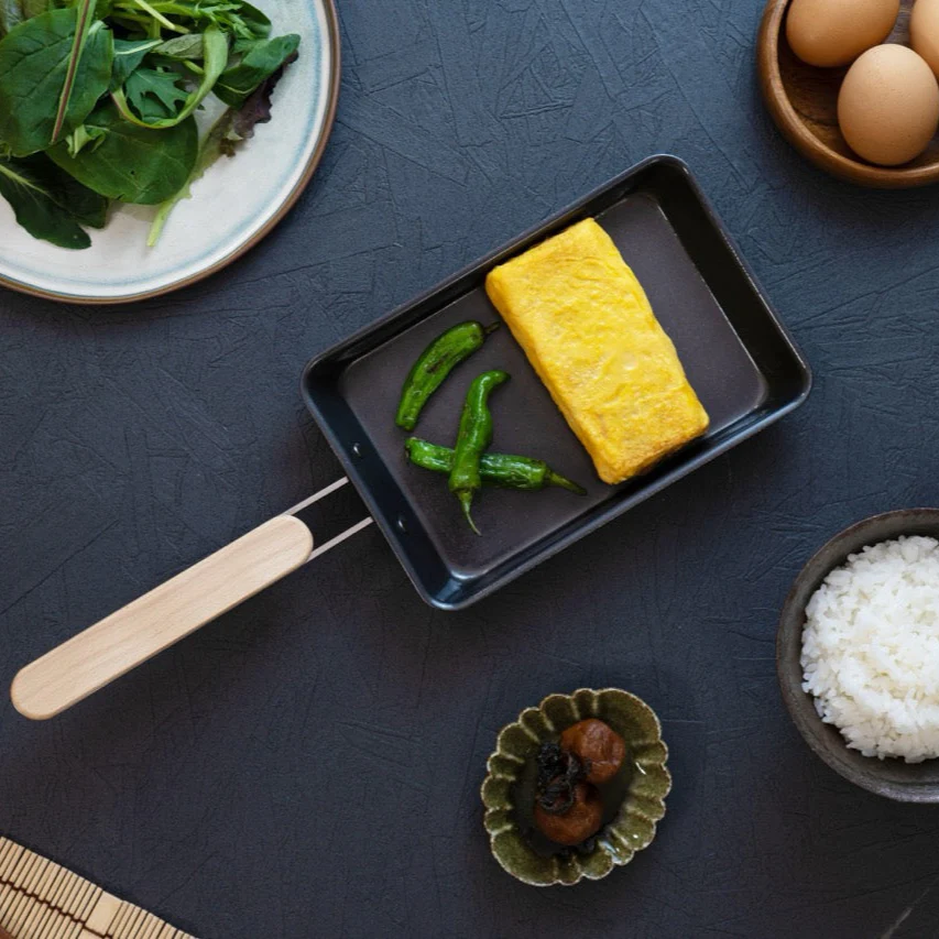 Nitrided Carbon Steel Egg Roll Pan