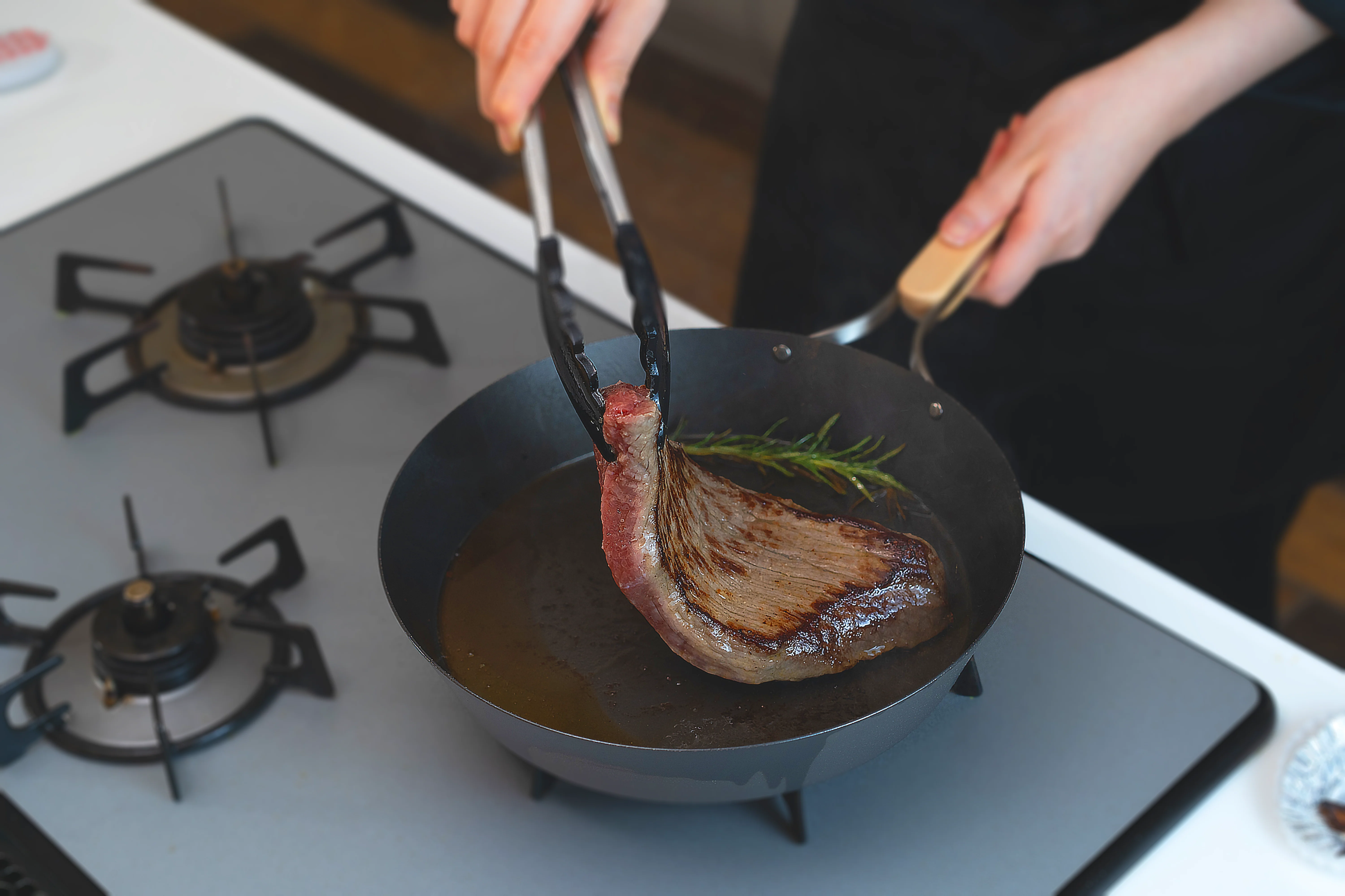 Nitrided Carbon Steel Frying Pan 28cm - Image 16