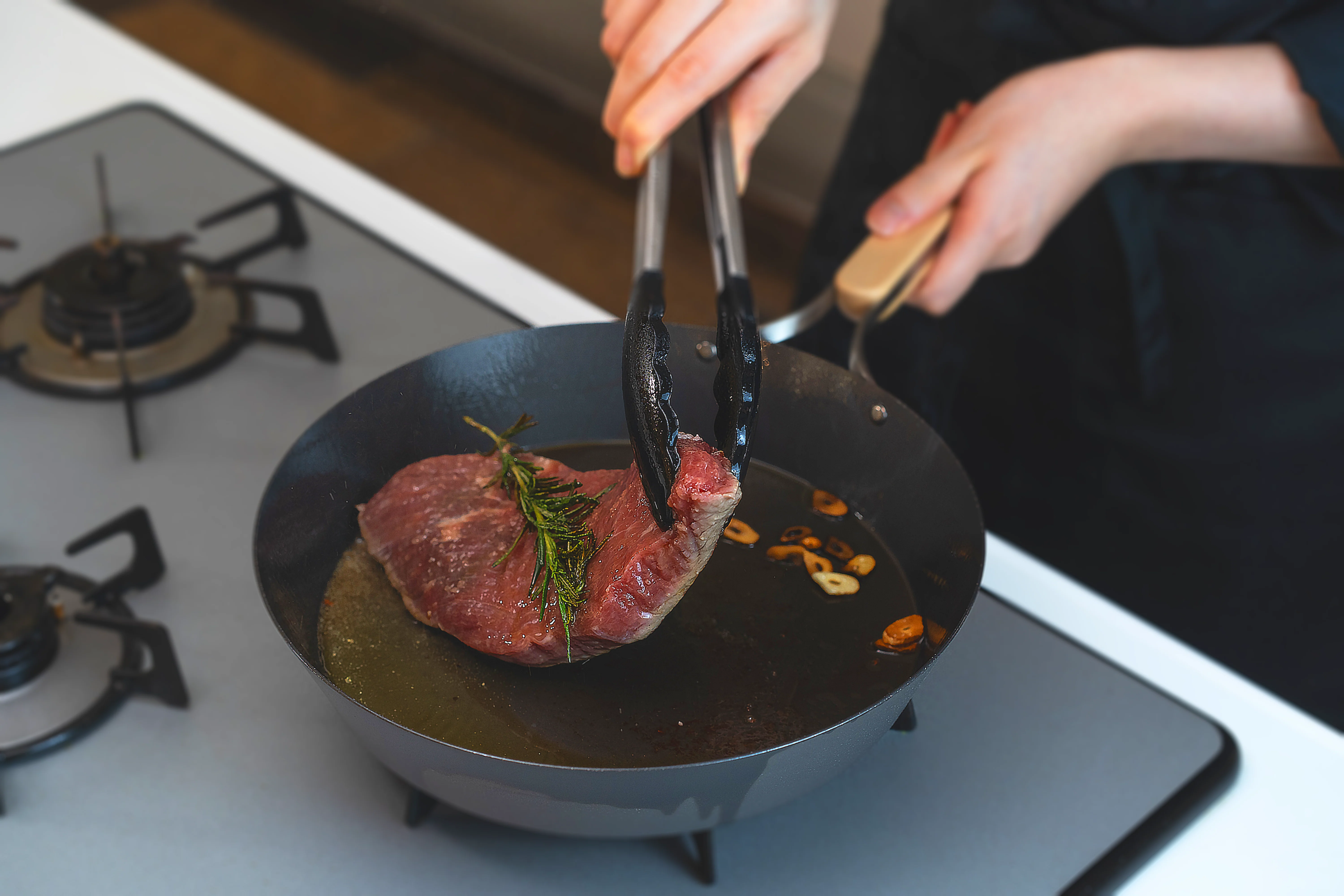 Nitrided Carbon Steel Frying Pan 28cm - Image 17